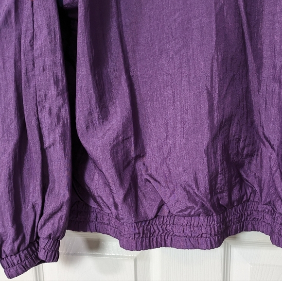 Vintage‎ 80s U.S.A. Olympic Zip-Up Track Jacket Purple Windbreaker Size Large - Picture 8 of 10